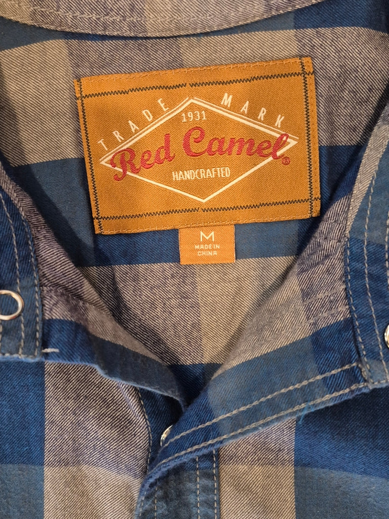 VTG Red Camel Pearl Snap Down