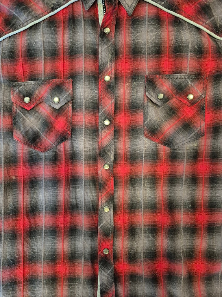 VTG Rock & Roll Cowboy Pearl Snap Down