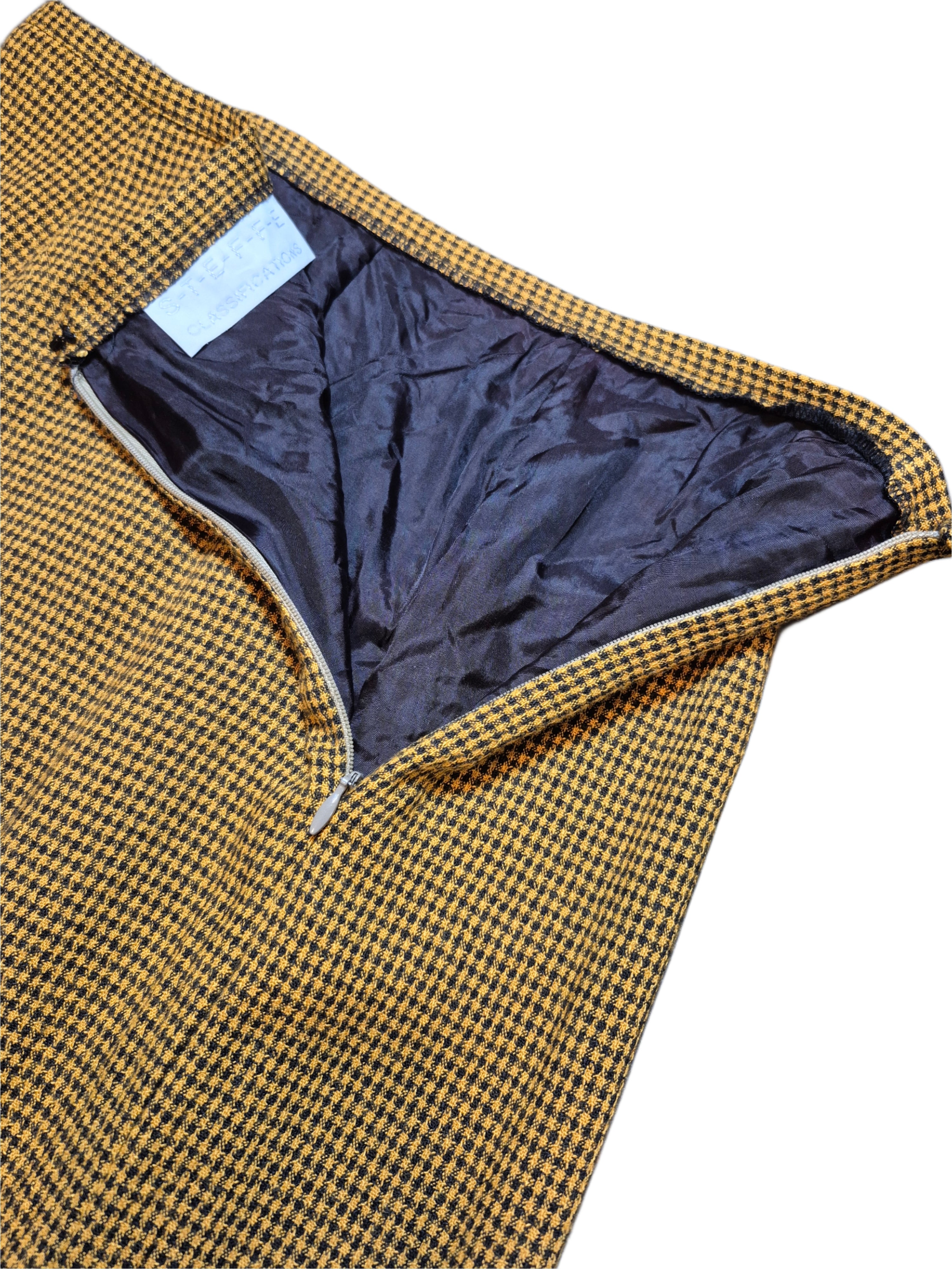 VTG Skirt (Houndstooth) Blk/Gld