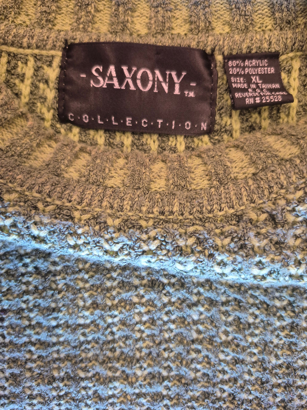 VTG Green Saxony Knitted Sweater